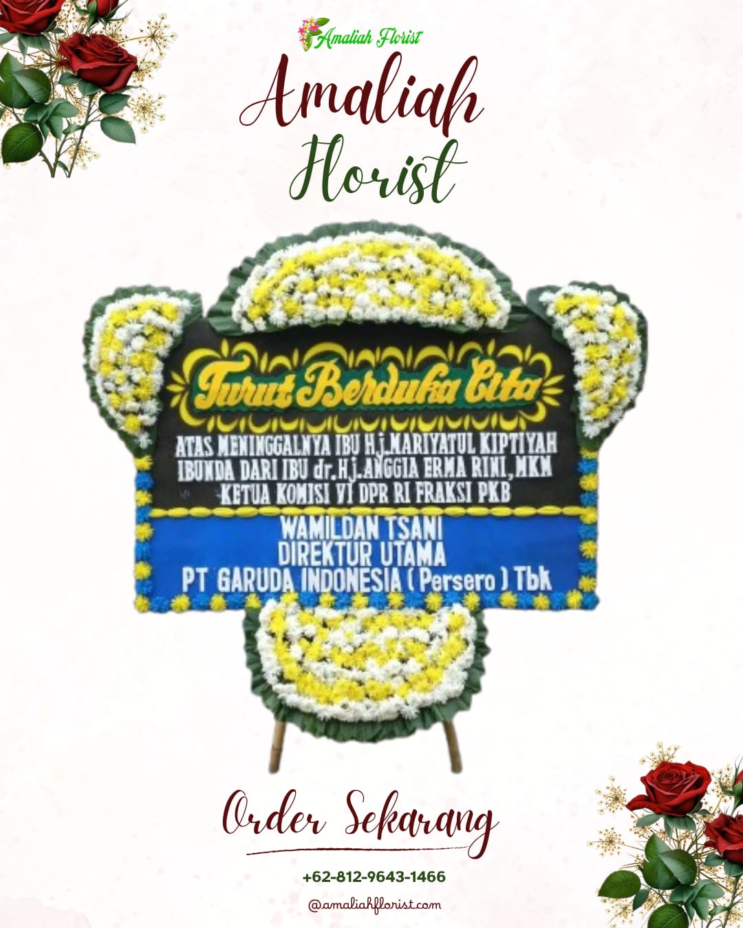 Papan Bunga Duka Pelayangan